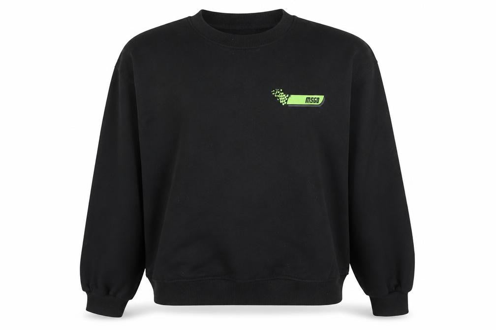 Missguided Unisex Black Graphic Print Pullover Sweatshirt Size 14