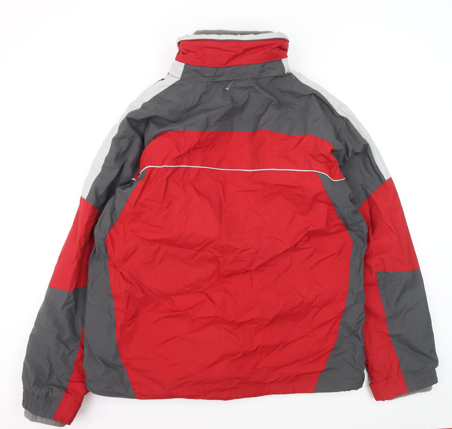 Columbia Men's Red Grey L Interchange 3-in-1 Waterproof Jacket