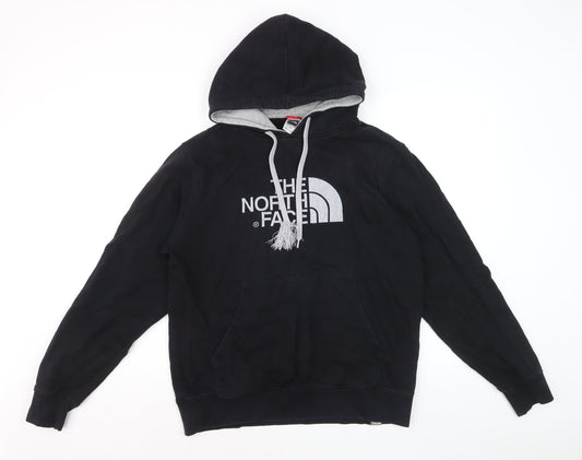 The North Face Men’s Black Large Pullover Hoodie with Logo and Kangaroo Pocket