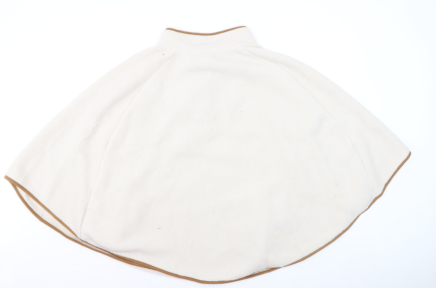 La Redoute Women’s Ivory Fleece Cape M Lined Button Detail