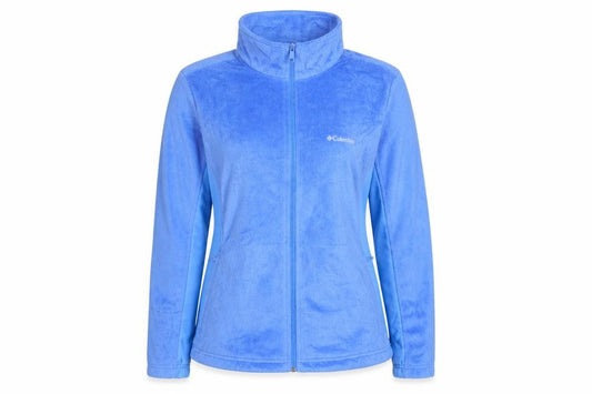 Columbia Women Blue Fleece Full Zip Hoodie XL Thermal Omni-Heat