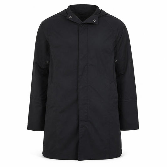 Tommy Hilfiger Men's Black Waterproof Hooded Rain Coat Size S