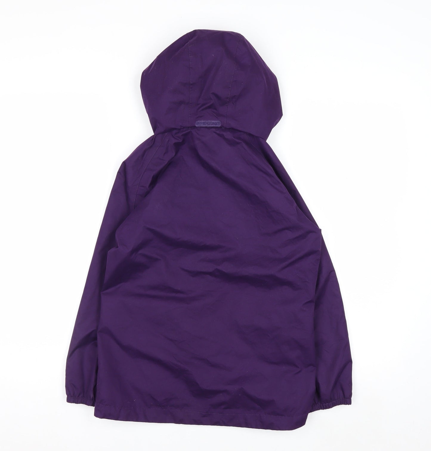 Peter Storm Girls Purple Hooded Waterproof Rain Coat Jacket 9-10 Years