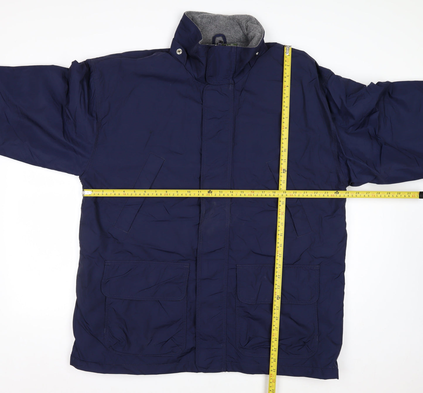 Hartwell Men's Blue L Parka Jacket Nylon Lined Winter Coat
