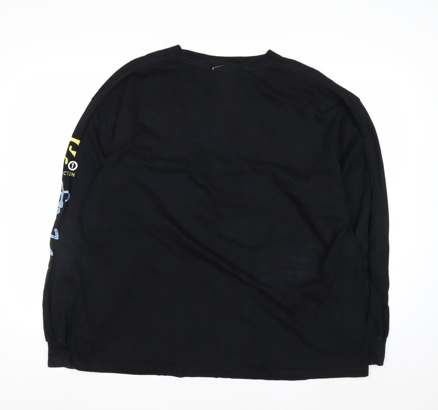 Sean John Mens Black XL Graphic Print Cotton Sweatshirt