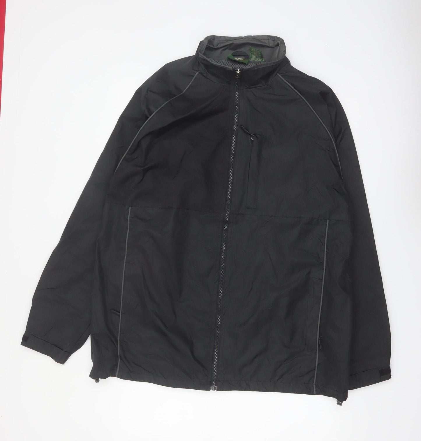Stillwater Supply Co. Mens Black L Windbreaker Jacket Water Resistant
