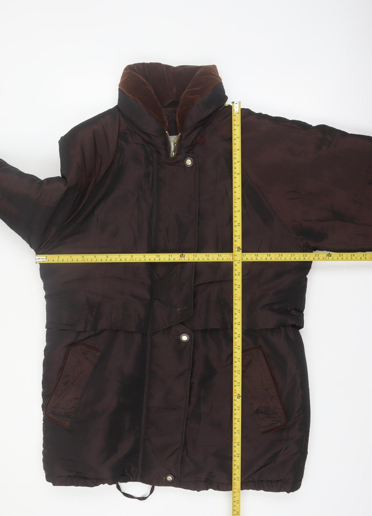 Current Seen Women's Brown Parka Jacket Size M Cotton Blend Lined