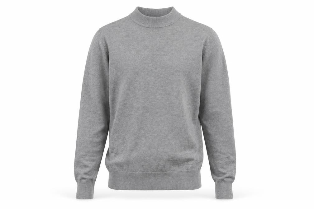 Feraud Men’s Grey Crew Neck Viscose Knit Pullover Jumper M