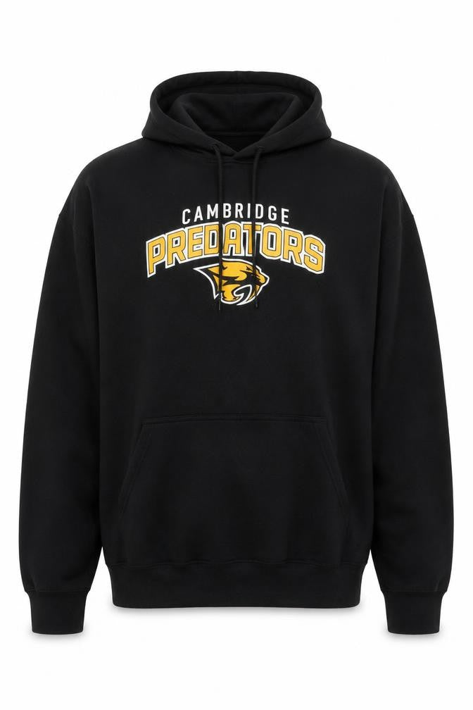The Authentic T-Shirt Company Mens Black 2XL Pullover Hoodie Cambridge Predators