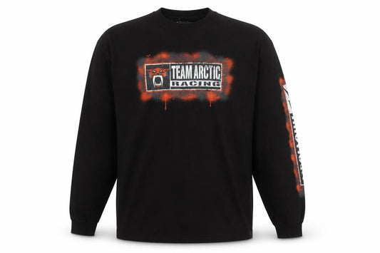JanSport Men's Black Team Arctic Racing Long Sleeve Vintage Tee L