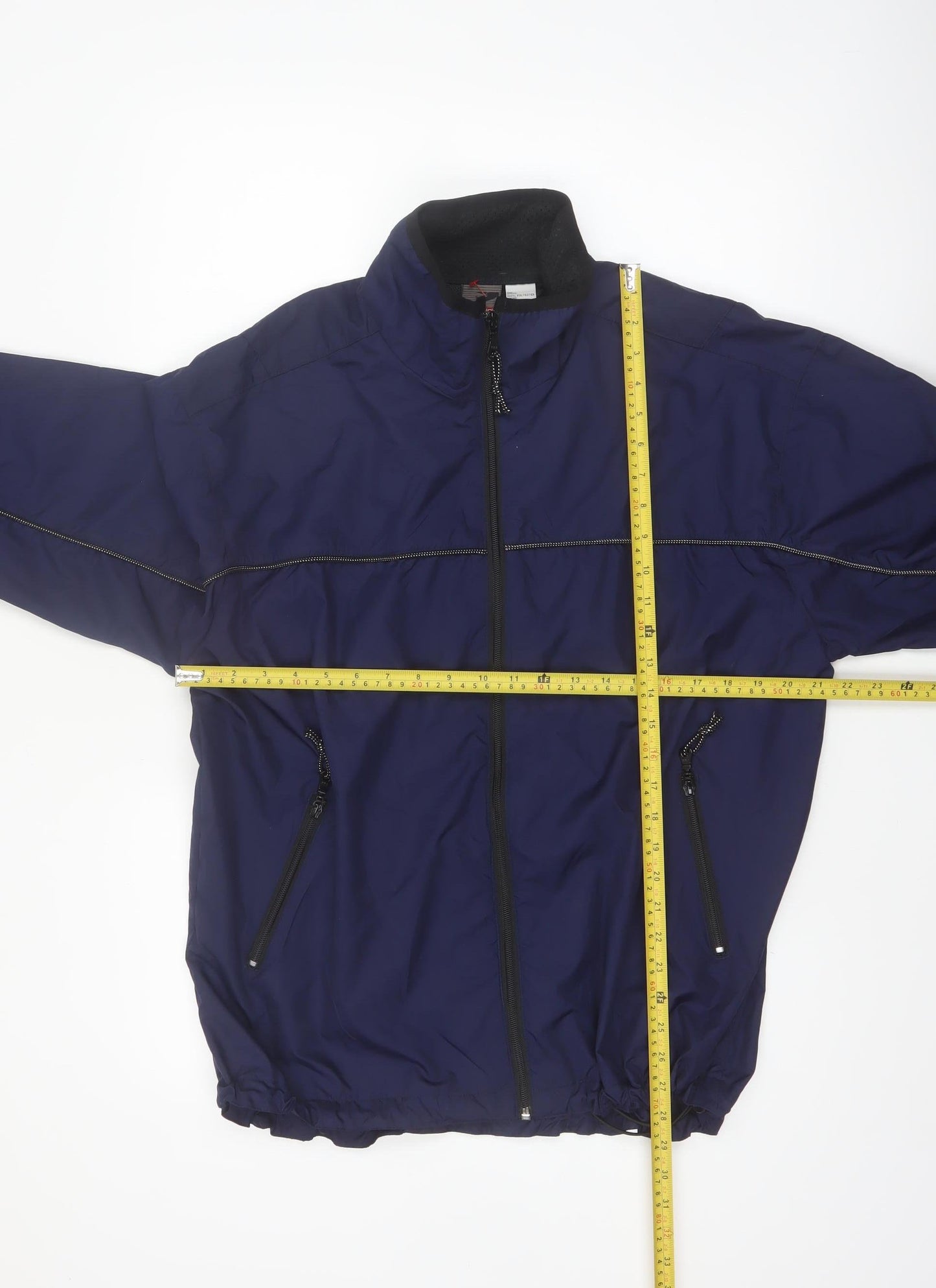 ProSpirit Men's Blue L Windbreaker Jacket Lightweight Zip Pockets