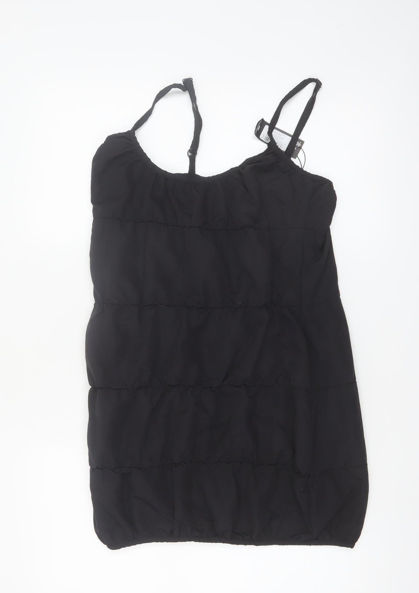 PrettyLittleThing Women’s Black Size 6 Short Slip Dress