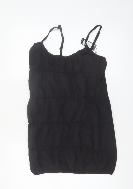 PrettyLittleThing Women’s Black Size 6 Short Slip Dress
