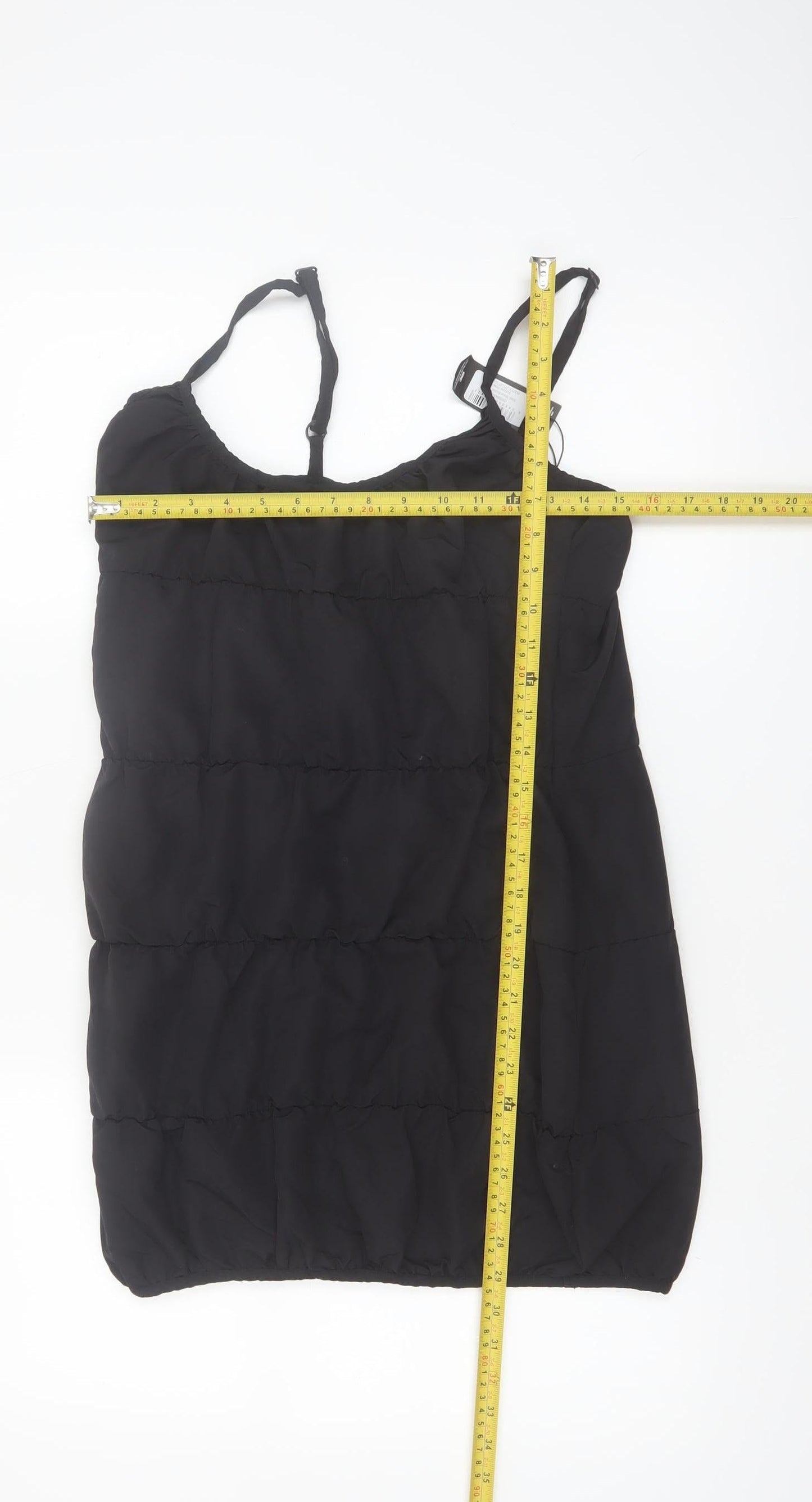 PrettyLittleThing Women’s Black Size 6 Short Slip Dress