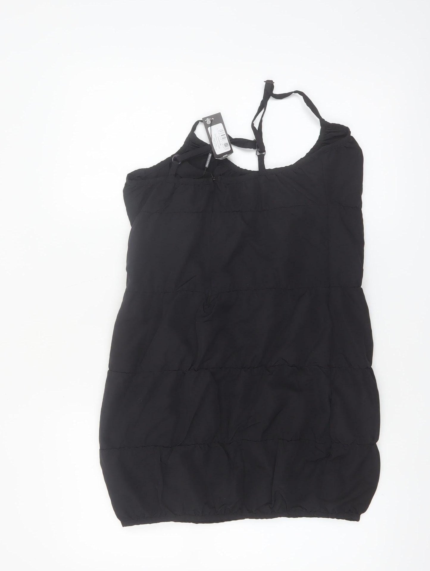 PrettyLittleThing Women’s Black Size 6 Short Slip Dress