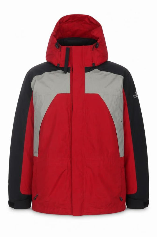 Pacific Trail Mens Red XL Waterproof Hooded Parka Jacket