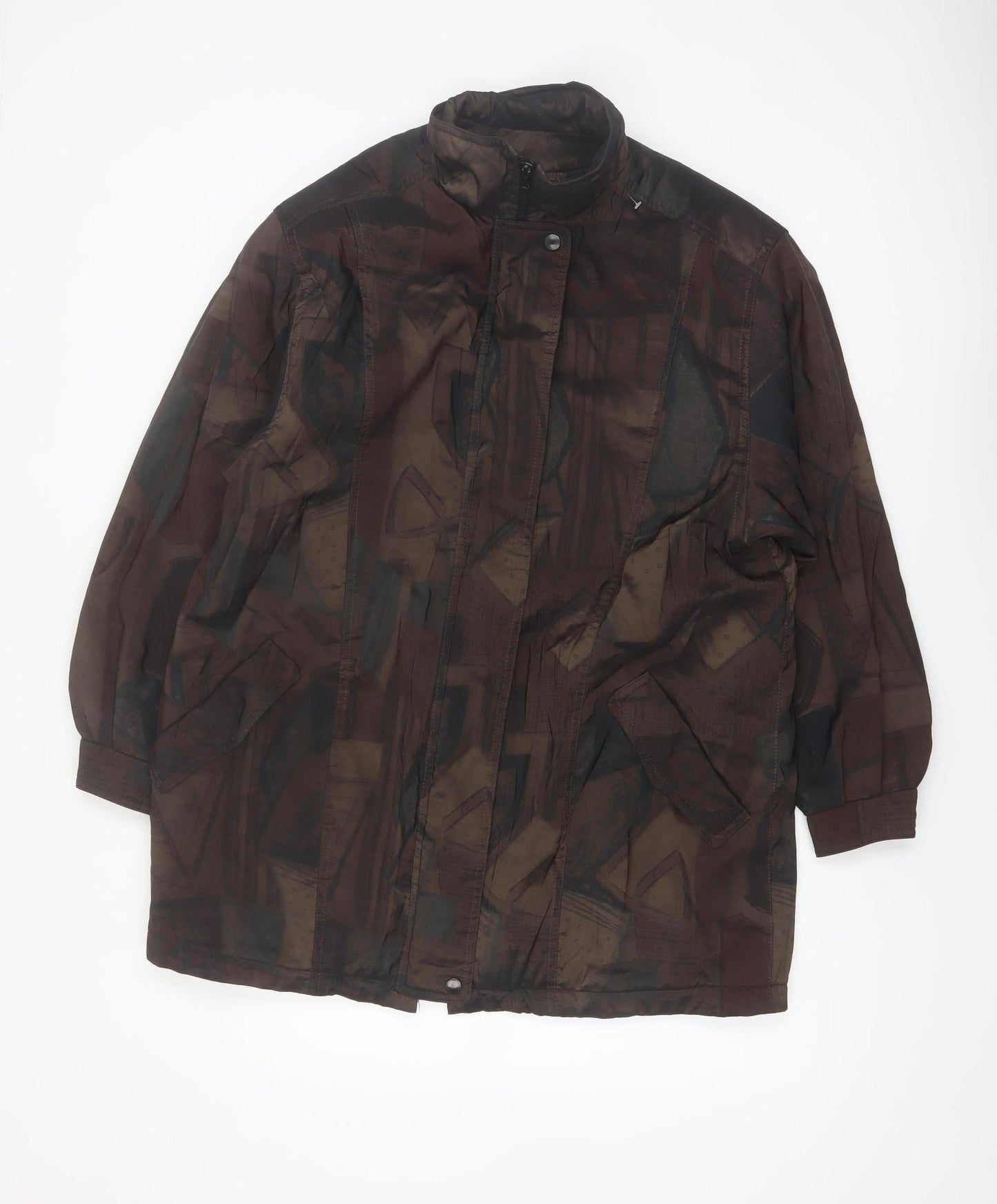 Forecaster of Boston Men's Brown Geometric Mid-Length Coat S