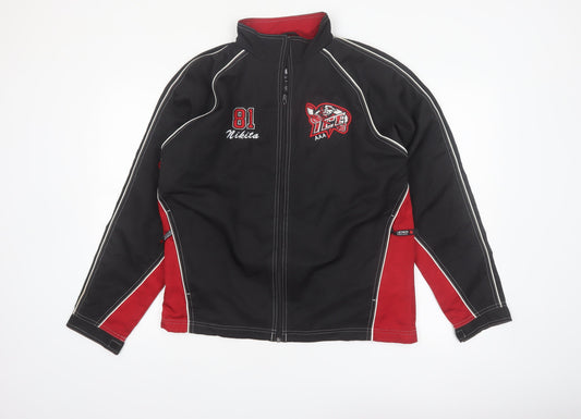 Canada Sportswear Men’s Black Red Softshell Hockey Jacket Size S