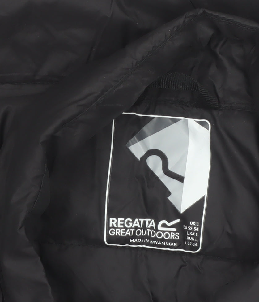 Regatta Men’s Black Puffer Waistcoat L Lightweight Insulated Outdoor