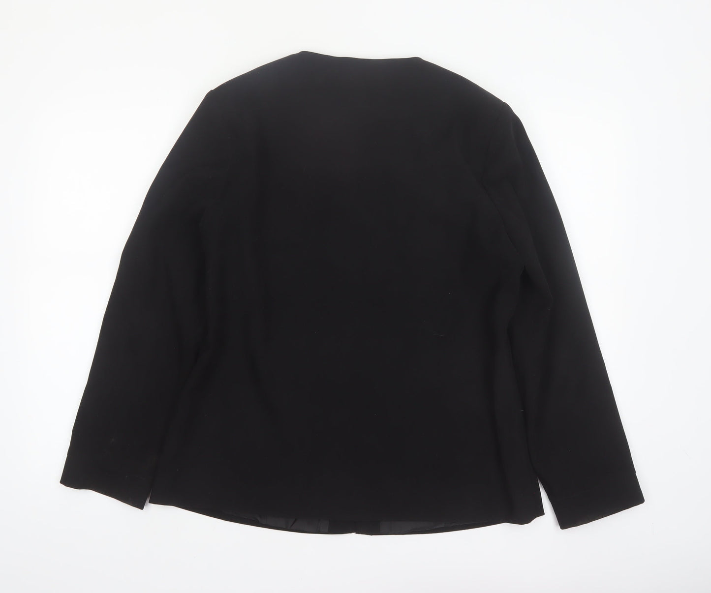 Joella Di Marco Women's Black Medium Zip Blazer Jacket