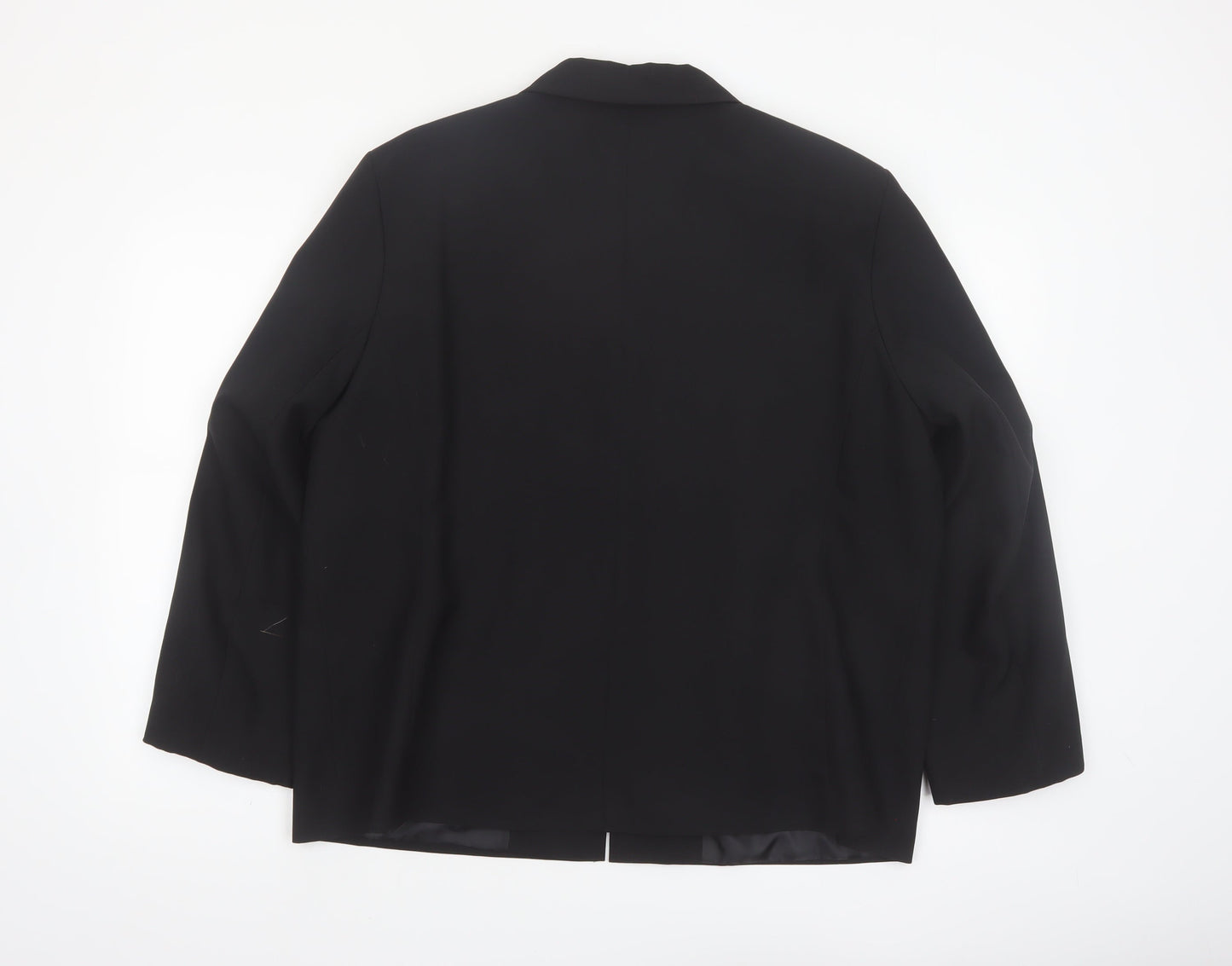 Bonmarché Women's Black Plus Size 22 Classic Lined Zip Jacket