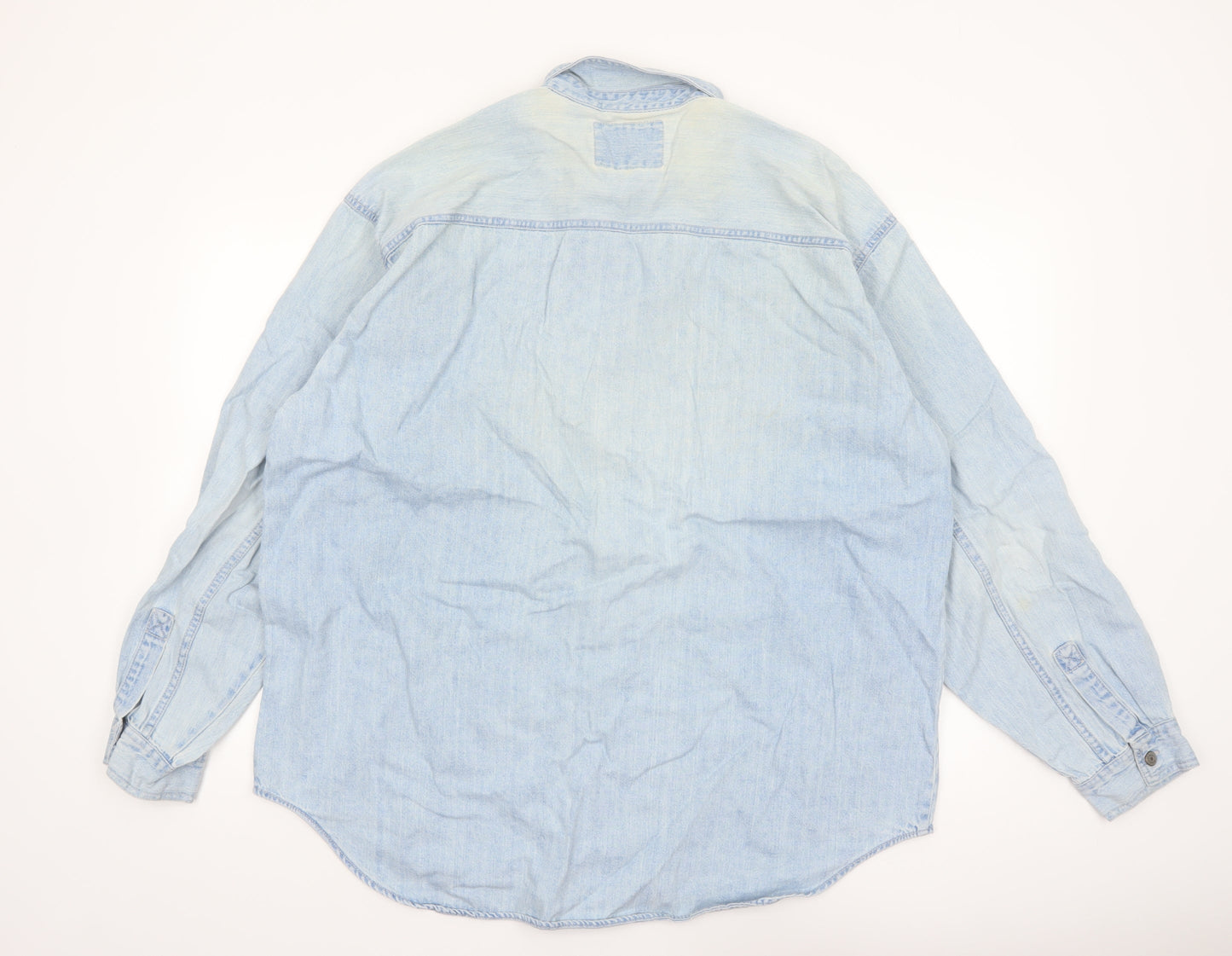 Levi's Men's Blue Denim Button-Up Shirt XL Regular Fit