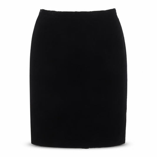 Chaus Women's Black Velvet Pencil Skirt Size 10 High Waist
