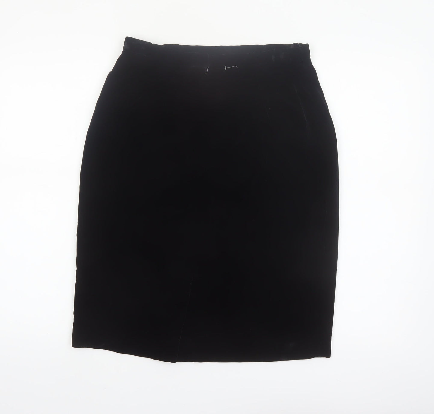 Chaus Women's Black Velvet Pencil Skirt Size 10 High Waist
