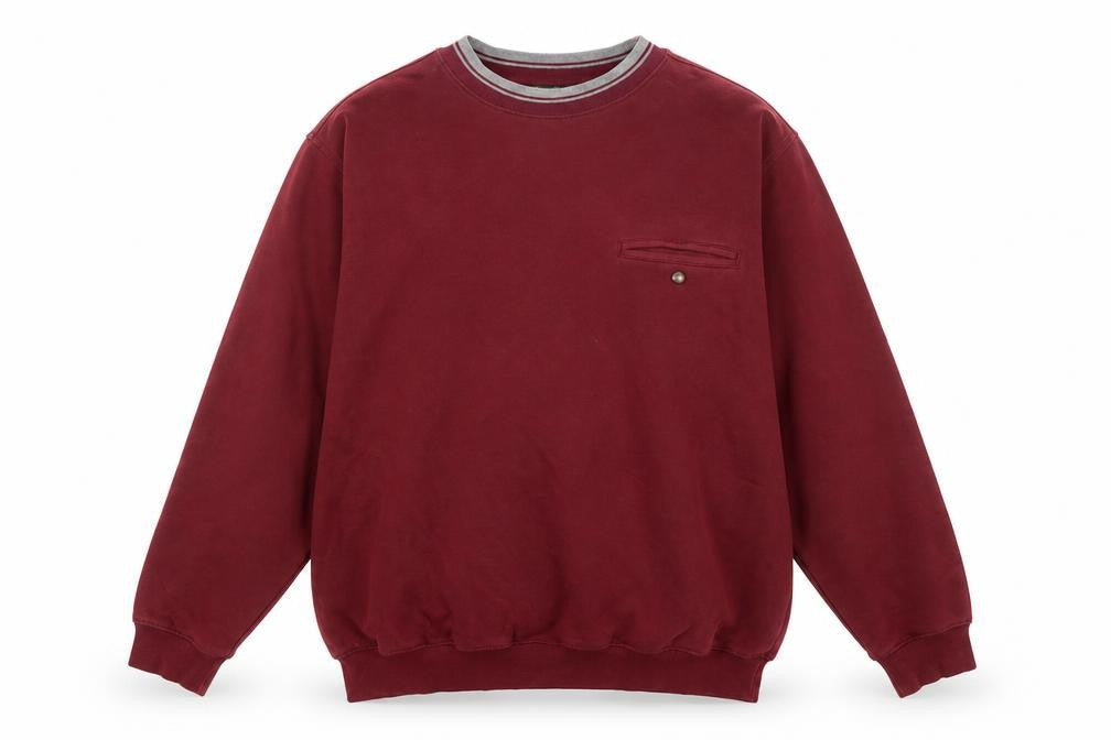 Norm Thompson Mens Red L Pullover Crew Neck Sweatshirt
