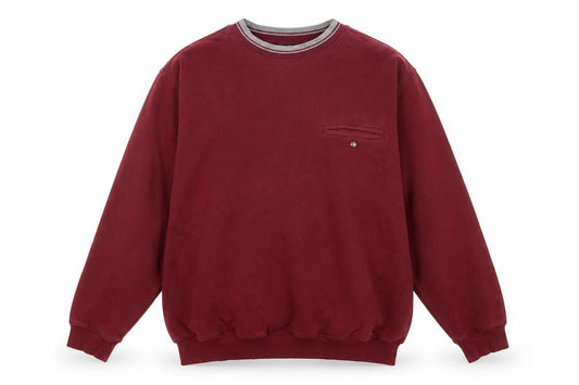 Norm Thompson Mens Red L Pullover Crew Neck Sweatshirt