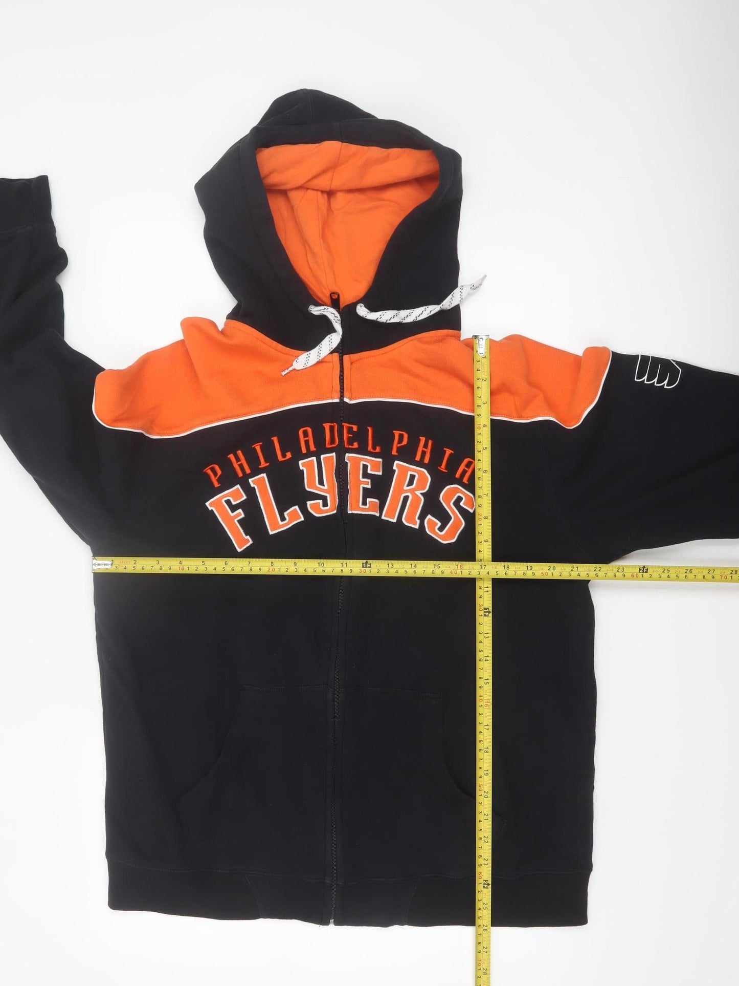 Reebok Men’s Black Full Zip Hoodie Large Philadelphia Flyers