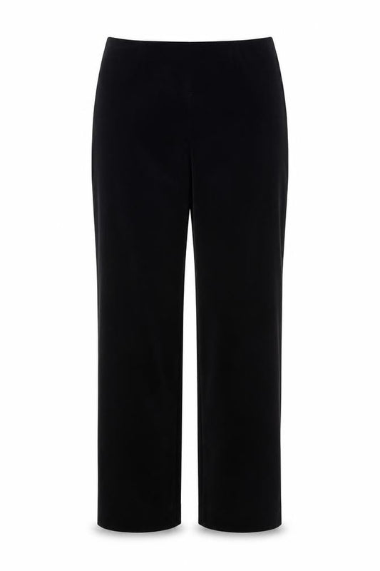 Evan-Picone Women's Black Cotton Straight Leg Trousers Size 10