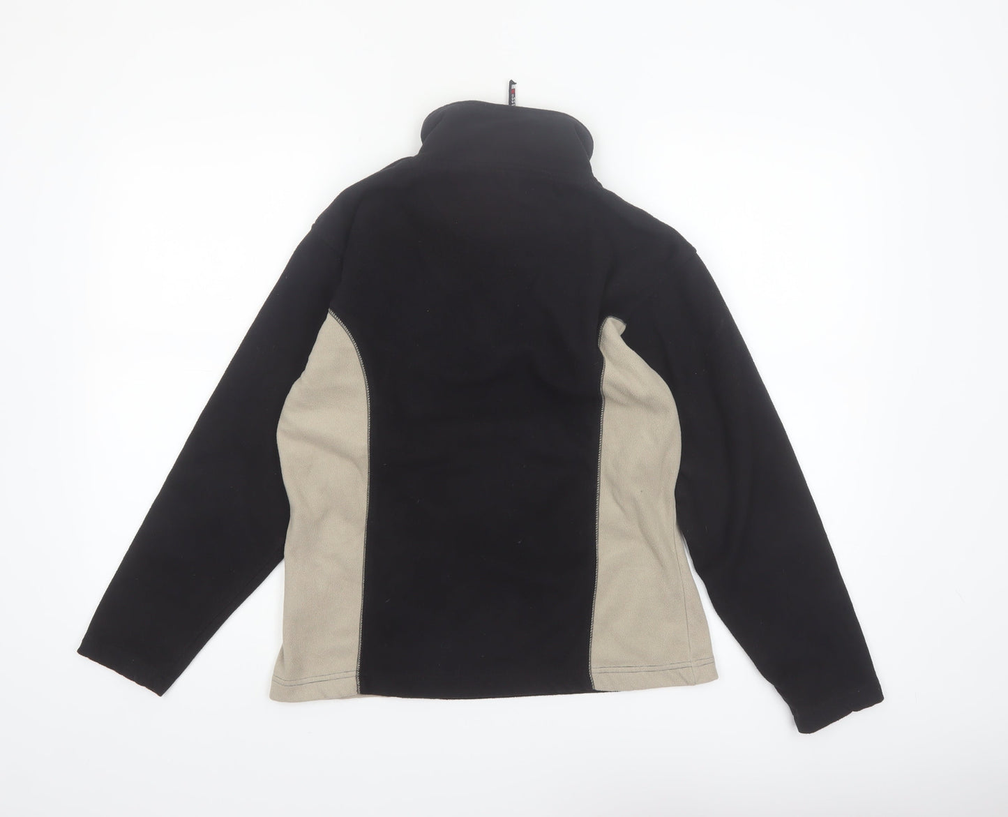 Trespass Womens Black Beige Fleece Pullover Sweatshirt Size M