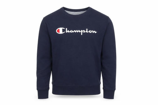Champion Men's Navy Crew Neck Sweatshirt Size S Cotton Blend