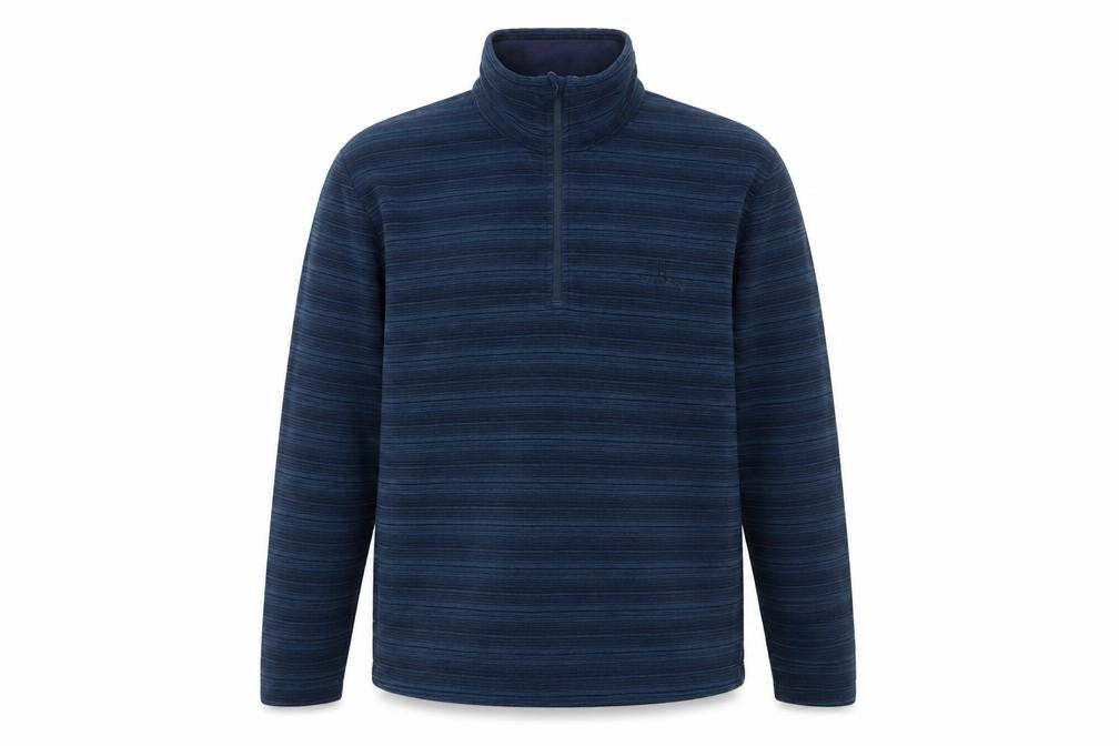 Hi Gear Men's Blue 1/2 Zip Fleece Pullover Sweatshirt Medium