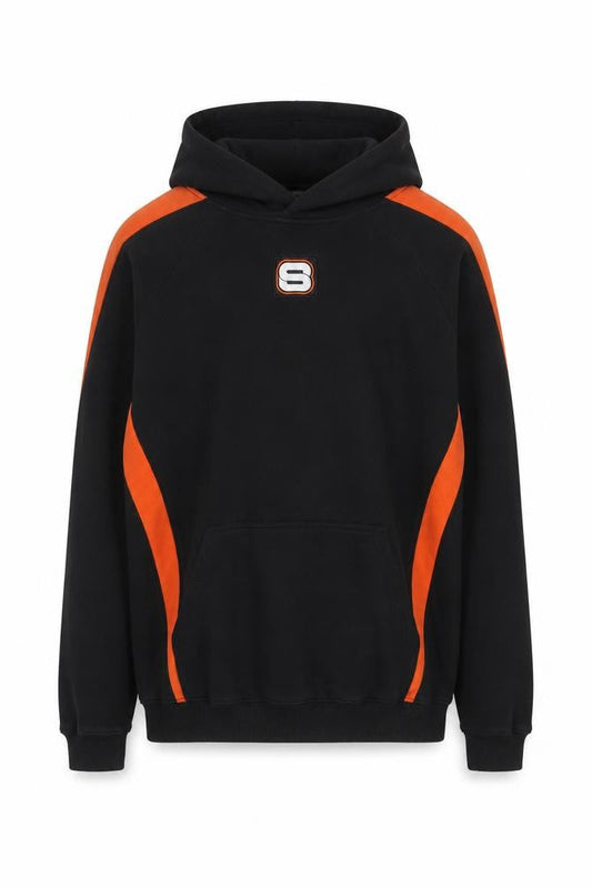 Sport-Tek Men's Black Orange XL Pullover Hoodie Classic Style