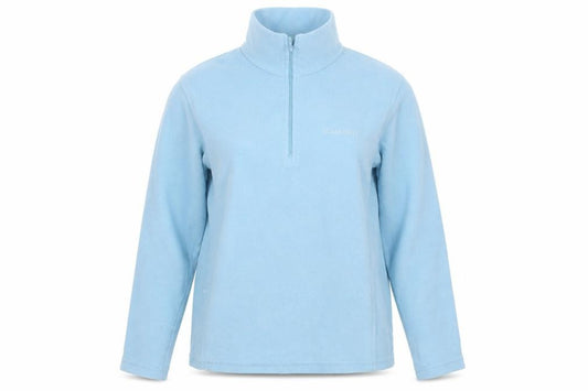 Campri Women Blue Fleece 1/4 Zip Pullover Sweatshirt Size 10