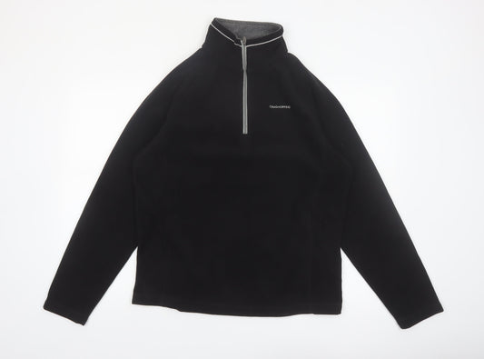 Craghoppers Men's Black Fleece 1/2 Zip Pullover Sweatshirt M