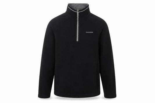 Craghoppers Men's Black Fleece 1/2 Zip Pullover Sweatshirt M