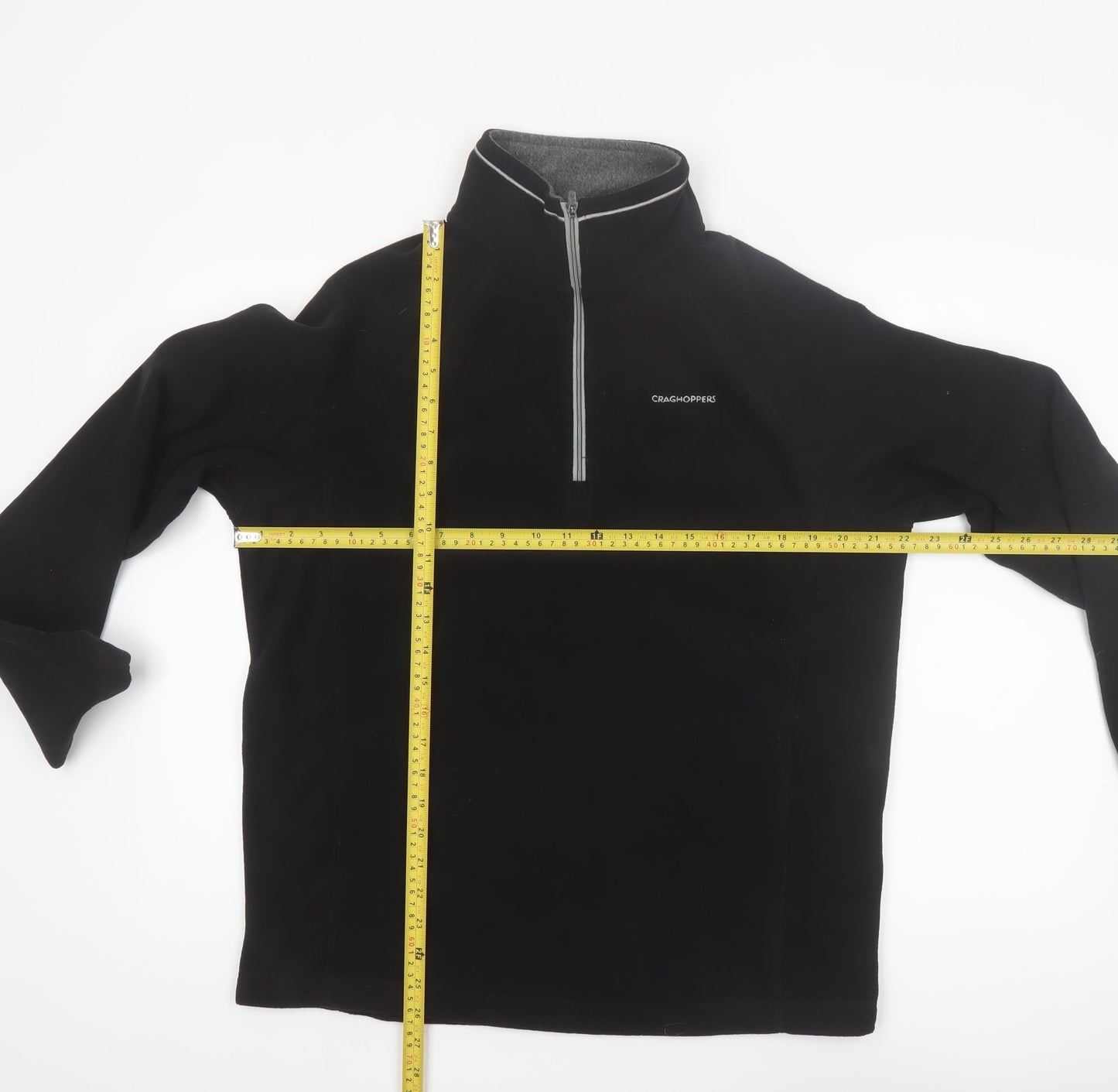 Craghoppers Men's Black Fleece 1/2 Zip Pullover Sweatshirt M