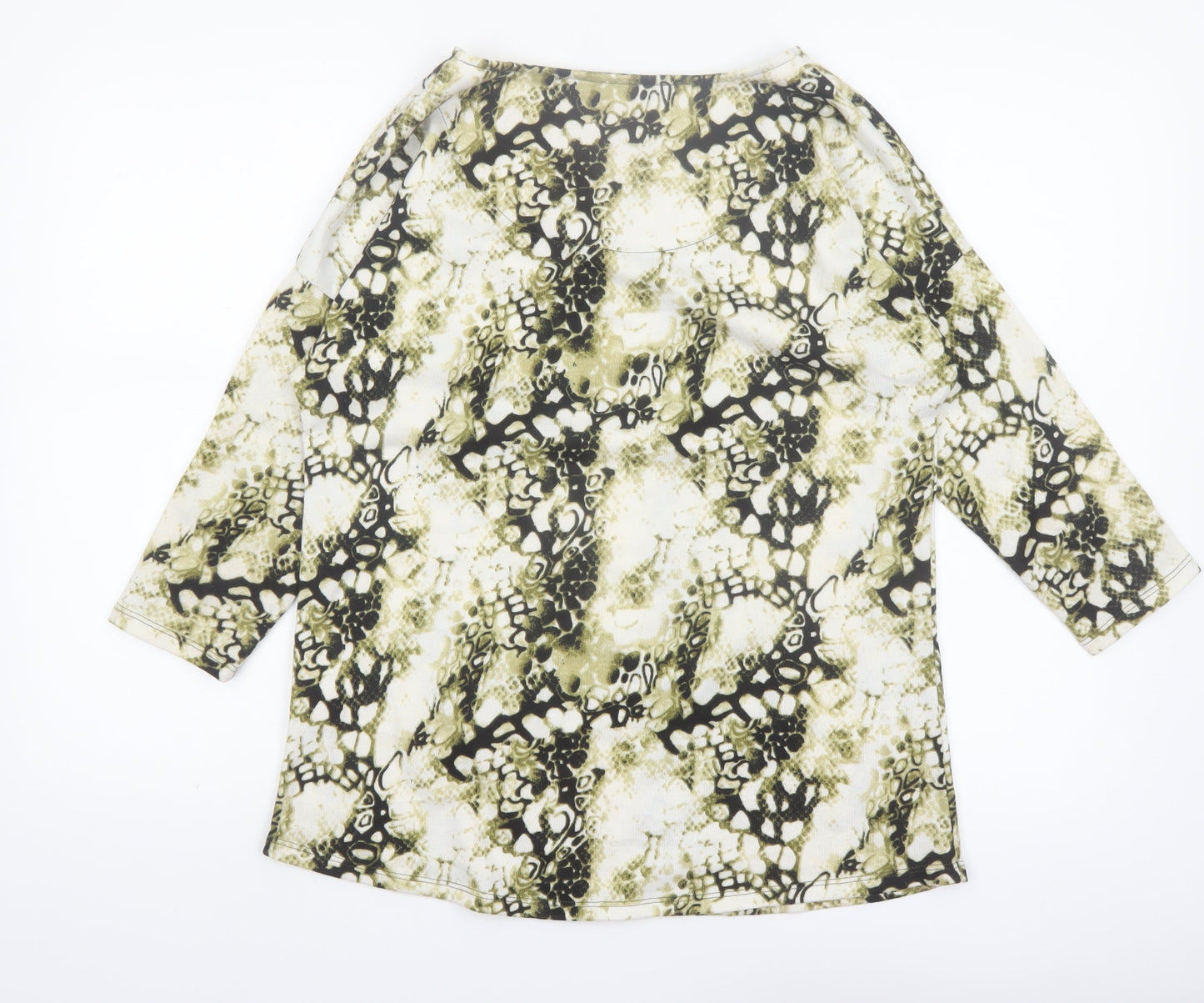 Simply Stock Shop Women's Multicoloured Animal Print 3/4 Sleeve Blouse Size 12