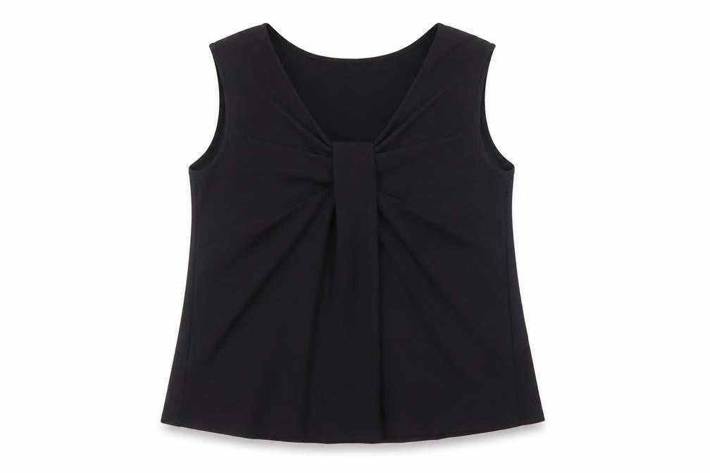 Marks & Spencer Women’s Black Sleeveless Pleated Blouse Size 14
