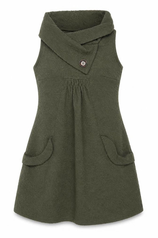 Apricot Womens Green Size 8 Sleeveless Cowl Neck Shift Dress