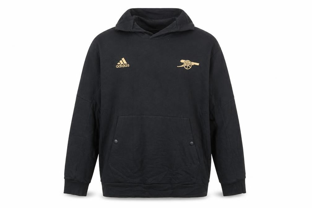 Adidas Men Black L Pullover Hoodie Football Sportswear