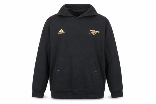 Adidas Men Black L Pullover Hoodie Football Sportswear