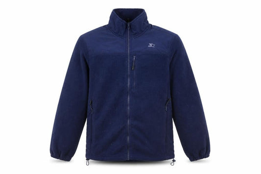 Starter Men's Blue Full Zip Fleece Jacket Size S 34-36 Regular Fit