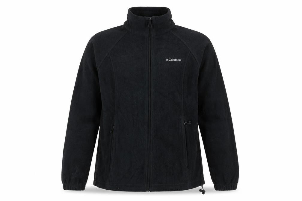 Columbia Men Black Fleece Full Zip Jacket Size M Outdoor Casual