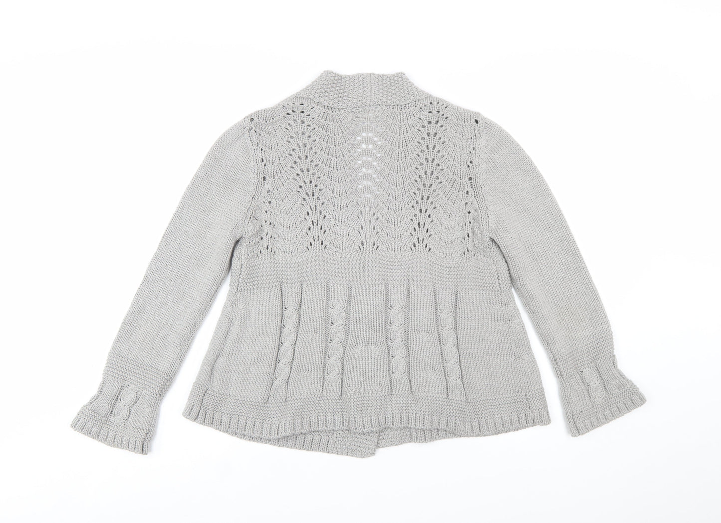 Marks and Spencer Women's Grey Acrylic Knit Cardigan UK 18