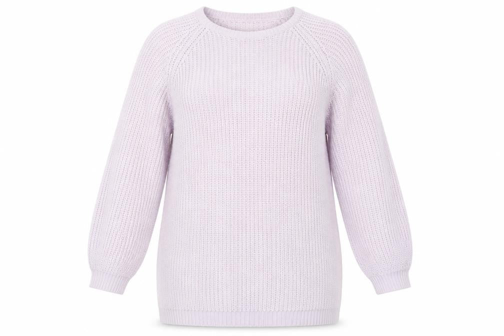 Boohoo Women’s Purple Long Sleeve Crew Neck Knit Jumper Size 16