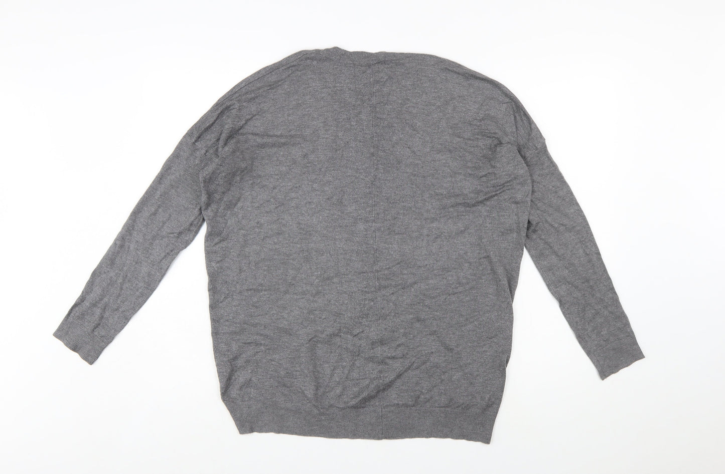 Vero Moda Women's Grey Knit Open Cardigan S Long Sleeve